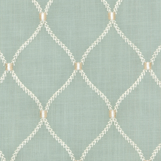 Williamsburg Fabric Deane Embroidery Shore 700095 DEANE EMBROIDERY 70% Rayon 30% Linen Embroid:100% Rayon INDIA Wyzenbeek 39,000 Horizontal: 4.25" and Vertical: 6.25" 54" - My Fabric Connection -