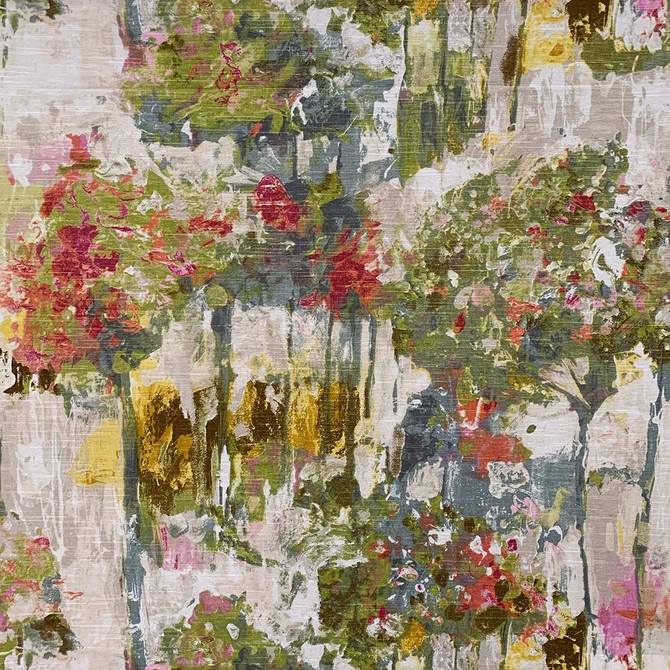 Magnolia Fabric Judith Spring - 60Linen/40Ctn Uk 40000 Horizontal: 54 and Vertical: 24 54" - My Fabric Connection -