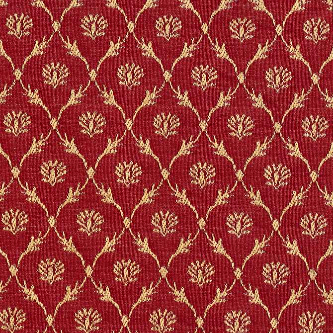 Charlotte Fabric 2643 Crimson/Trellis Uptown Jacquards VI 100% Woven Polyester Asia Exceeds 120,000 Wyzenbeek Rubs (Heavy Duty) </p><p>Repeat: Horizontal: 1.5" x Vertical: 1.5" 54 Inches - My Fabric Connection -