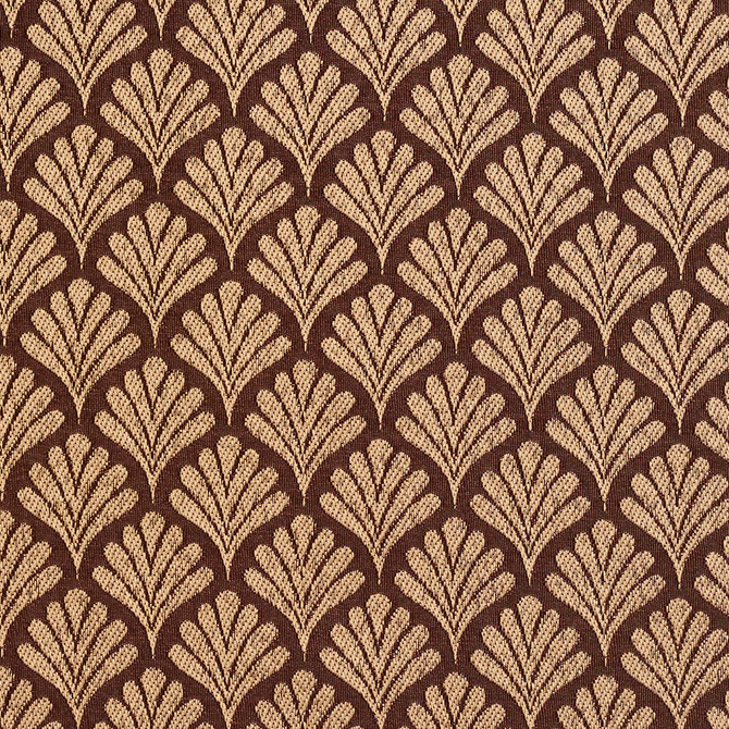 Charlotte Fabric 2657 Sable/Fan Uptown Jacquards VI 100% Woven Polyester Asia Exceeds 70,000 Wyzenbeek Rubs (Heavy Duty) Horizontal: 1.75" x Vertical: 1.5" 54 Inches - My Fabric Connection -