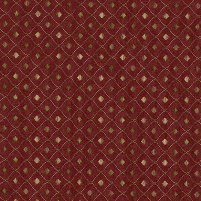Charlotte Fabric 3670 Crimson Ring Book Page #3 100% Woven Polyester Asia Exceeds 70,000 Wyzenbeek Rubs (Heavy Duty) Horizontal: 1.5" x Vertical: 1.5" 54 Inches - My Fabric Connection -