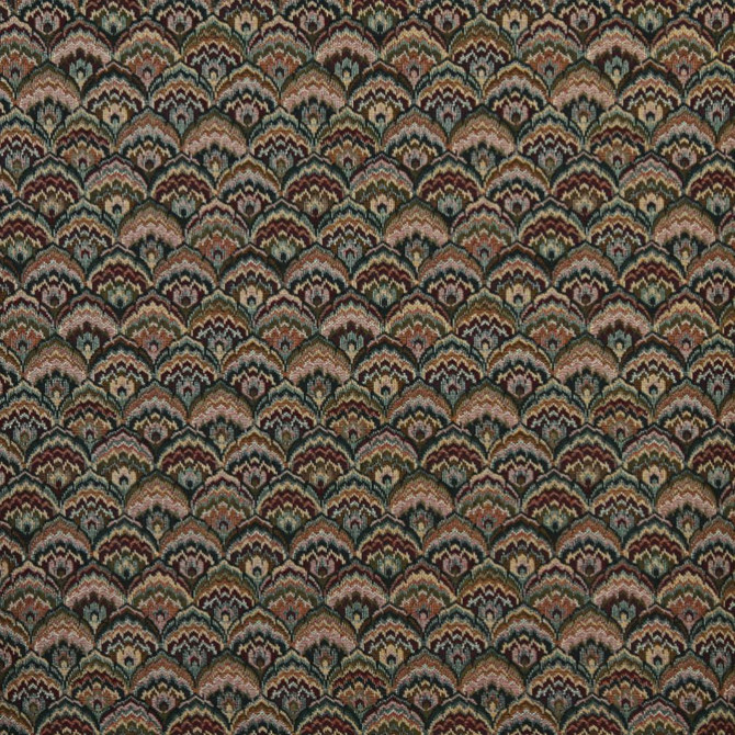 Charlotte Fabric 5460 Spice Fan Ring Book Page #30 66% Polyester, 23% Cotton, 11% Olefin Asia Exceeds 90,000 Wyzenbeek Rubs (Heavy Duty) </p><p>Repeat: Horizontal: 7" x Vertical: 7" 54 Inches - My Fabric Connection -
