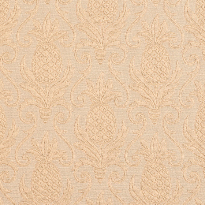 Charlotte Fabric 5526 Natural/Pineapple Enchanted Gardens 75% Cotton, 25% Polyester Asia Exceeds 70,000 Wyzenbeek Rubs (Heavy Duty) Horizontal: 7.0" x Vertical: 7.5" 54 Inches - My Fabric Connection -