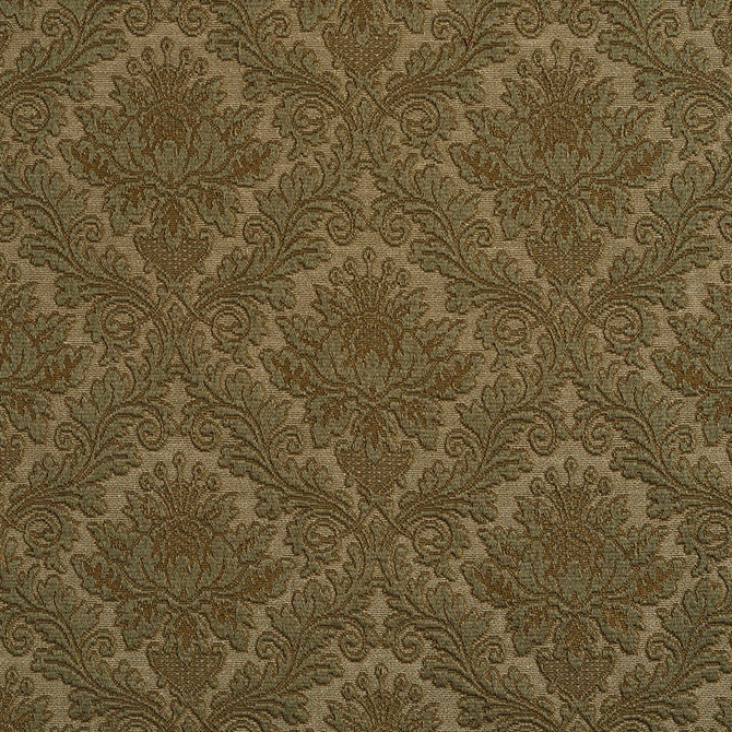 Charlotte Fabric 5542 Sage/Cameo Enchanted Gardens 75% Cotton, 25% Polyester Asia Exceeds 70,000 Wyzenbeek Rubs (Heavy Duty) Horizontal: 7" x Vertical: 7" 54 Inches - My Fabric Connection -