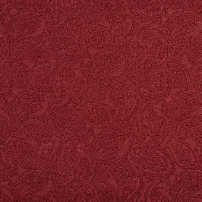 Charlotte Fabric 5579 Ruby/Paisley Enchanted Gardens 75% Cotton, 25% Polyester Asia Exceeds 70,000 Wyzenbeek Rubs (Heavy Duty) Horizontal: 14" x Vertical: 6.5" 54 Inches - My Fabric Connection -
