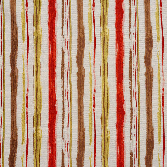 Charlotte Fabric 5751 Fantasia Stripe Ring Book Page #17A 87% Polyester, 13 Rayon Asia Exceeds 50,000 Wyzenbeek Rubs (Heavy Duty) Horizontal: 9.5" 54 Inches - My Fabric Connection -