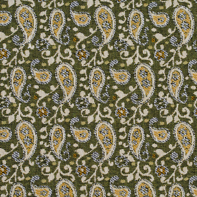 Charlotte Fabric 5848 Spring Paisley Classic Patterns 52% Polyester, 48% Cotton Made In USA Exceeds 160,000 Wyzenbeek Rubs (Heavy Duty) Horizontal: 3" X Vertical: 4.75" 54 Inches - My Fabric Connection -