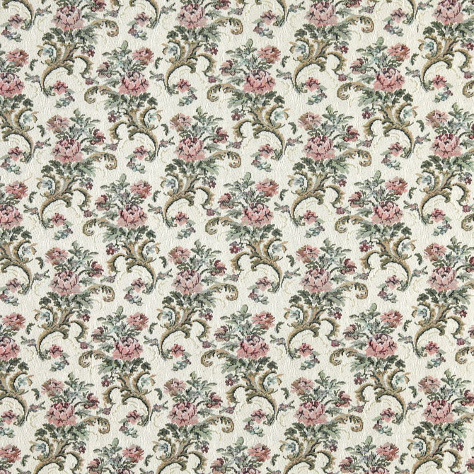Charlotte Fabric 8860 Ivory Tapestry Treasures III & Ring Book Page #67 39% Polyester, 33% Olefin, 28% Cotton Asia Exceeds 100,000 Wyzenbeek Rubs (Heavy Duty) </p><p>Repeat: Horizontal: 6.5" x Vertical: 7.0" 54 Inches - My Fabric Connection -