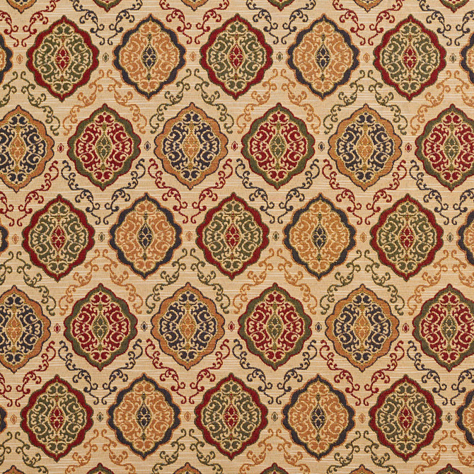 Charlotte Fabric 1984 Ecru Heirloom Tapestry Classics 70% Polyester, 30% Cotton Asia Exceeds 45,000 Wyzenbeek Rubs (Heavy Duty) </p><p>Repeat: Horizontal: 14.5" x Vertical: 7.5" 54 Inches - My Fabric Connection -