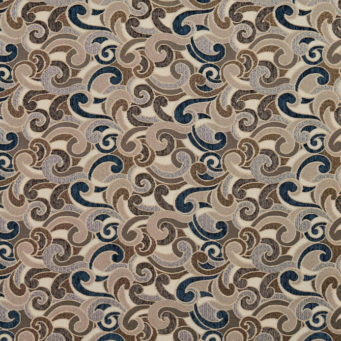 Charlotte Fabric 8537 Royal/Flutter Contemporary Wovens 100% Woven Polyester Asia Exceeds 100,000 Wyzenbeek Rubs (Heavy Duty) </p><p>Repeat: Horizontal: 17" x Vertical: 7.5" 54 Inches - My Fabric Connection -