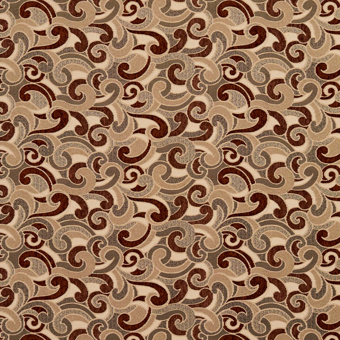Charlotte Fabric 8538 Spice/Flutter Contemporary Wovens 100% Woven Polyester Asia Exceeds 100,000 Wyzenbeek Rubs (Heavy Duty) </p><p>Repeat: Horizontal: 17" x Vertical: 7.5" 54 Inches - My Fabric Connection -