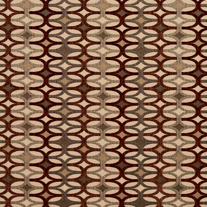 Charlotte Fabric 8548 Spice/Interlock Contemporary Wovens 100% Woven Polyester Asia Exceeds 100,000 Wyzenbeek Rubs (Heavy Duty) </p><p>Repeat: Horizontal: 7.5" x Vertical: 3" 54 Inches - My Fabric Connection -
