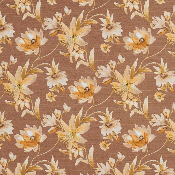 Charlotte Fabric 10870-03 Botanical Prints 60% Cotton, 40% Polyester Spain Exceeds 80,000 Wyzenbeek Rubs (Heavy Duty) Horizontal: 13.5" x Vertical: 12.5" 54 Inches - My Fabric Connection -