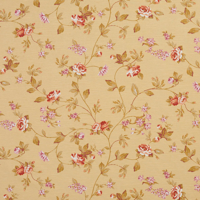 Charlotte Fabric 10890-01 Botanical Prints 60% Cotton, 40% Polyester Spain Exceeds 80,000 Wyzenbeek Rubs (Heavy Duty) Horizontal: 21" x Vertical: 23.5" 54 Inches - My Fabric Connection -