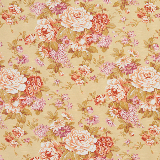 Charlotte Fabric 10910-02 Botanical Prints 60% Cotton, 40% Polyester Spain Exceeds 80,000 Wyzenbeek Rubs (Heavy Duty) Horizontal: 27" x Vertical: 23.5" 54 Inches - My Fabric Connection -
