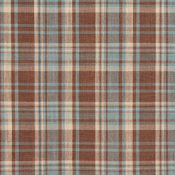 Charlotte Fabric D104 Cornflower Plaid Clubhouse Collection 100% Woven Polyester Asia Exceeds 120,000 Wyzenbeek Rubs (Heavy Duty) Horizontal: 3.25" x Vertical: 3.5" 54 Inches - My Fabric Connection -