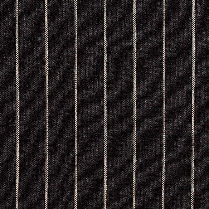 Charlotte Fabric D110 Onyx Pinstripe Clubhouse Collection 100% Woven Polyester Asia Exceeds 120,000 Wyzenbeek Rubs (Heavy Duty) Horizontal: 1" 54 Inches - My Fabric Connection -