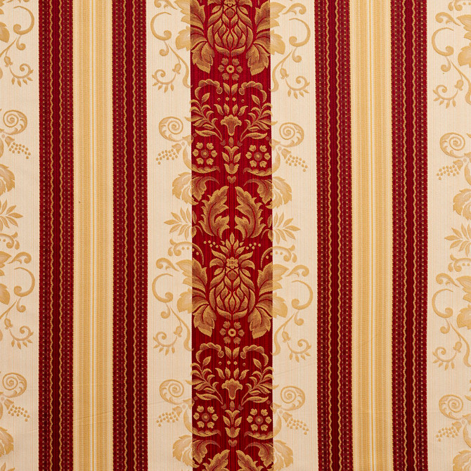 Charlotte Fabric D317 Ruby Vintage Old World Classics 70% Polyester, 30% Cotton Spain Exceeds 30,000 Wyzenbeek Rubs (Heavy Duty) </p><p>Repeat: Horizontal: 14" x Vertical: 13" 54 Inches - My Fabric Connection -