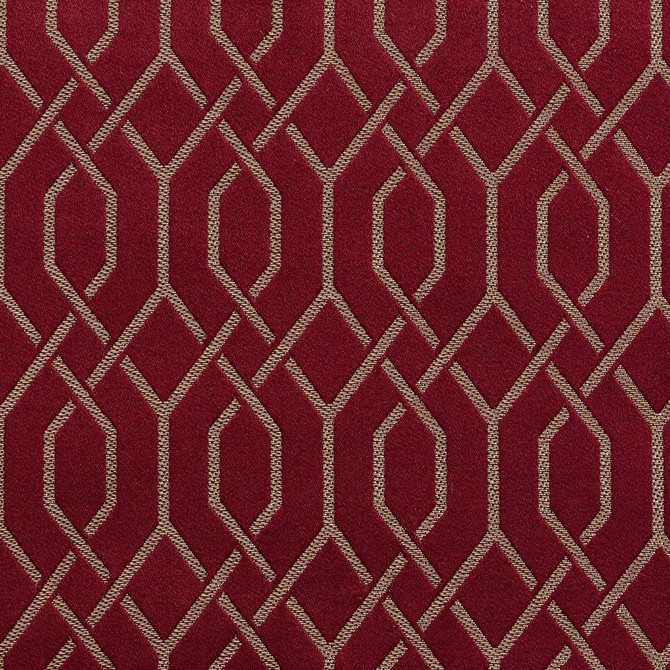 Charlotte Fabric D182 Merlot Lattice Sateens 100% Woven Polyester Asia Exceeds 100,000 Wyzenbeek Rubs (Heavy Duty) Horizontal: 2" x Vertical: 2.75" 54 Inches - My Fabric Connection -