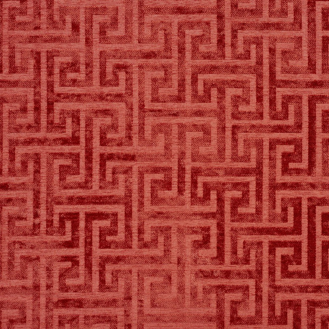 Charlotte Fabric CB700-220 Shades of Coral 100% Woven Polyester Asia Exceeds 160,000 Wyzenbeek Rubs (Heavy Duty) Horizontal: 14.5" x Vertical: 10" 54 Inches - My Fabric Connection -