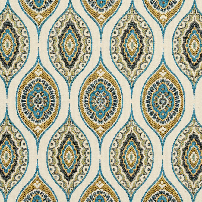 Charlotte Fabric CB800-80 Shades of Teal 36% Polyester, 32% Acrylic, 32% Cotton Spain Exceeds 24,000 Wyzenbeek Rubs (Heavy Duty) </p><p>Repeat: Horizontal: 3.25" x Vertical: 6" 54 Inches - My Fabric Connection -