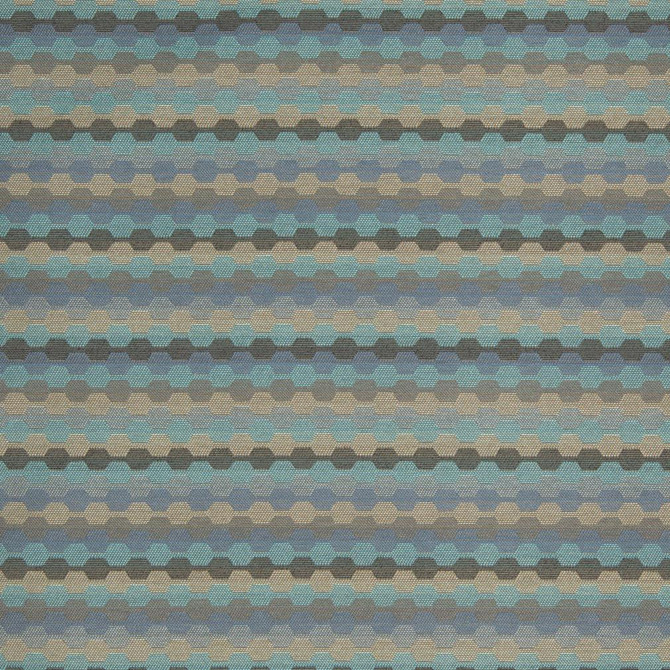 Charlotte Fabric D918 Rope/Azure Durables III 100% Woven Polyester Made In USA Exceeds 100,000 Wyzenbeek Rubs (Heavy Duty) </p><p>Repeat: Horizontal: 1" x Vertical: 7.25" 54 Inches - My Fabric Connection -