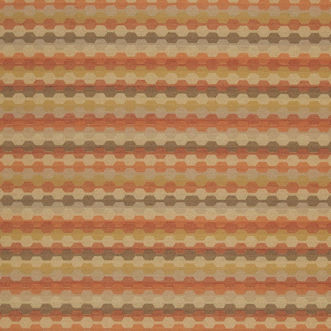 Charlotte Fabric D920 Rope/Rust Durables III 100% Woven Polyester Made In USA Exceeds 100,000 Wyzenbeek Rubs (Heavy Duty) Horizontal 1" x Vertical 7.25" 54 Inches - My Fabric Connection -