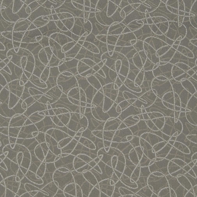 Charlotte Fabric D935 Squiggles/Smoke Durables III 100% Woven Polyester Made In USA Exceeds 100,000 Wyzenbeek Rubs (Heavy Duty) Horizontal 7.25" x Vertical 7.25" 54 Inches - My Fabric Connection -