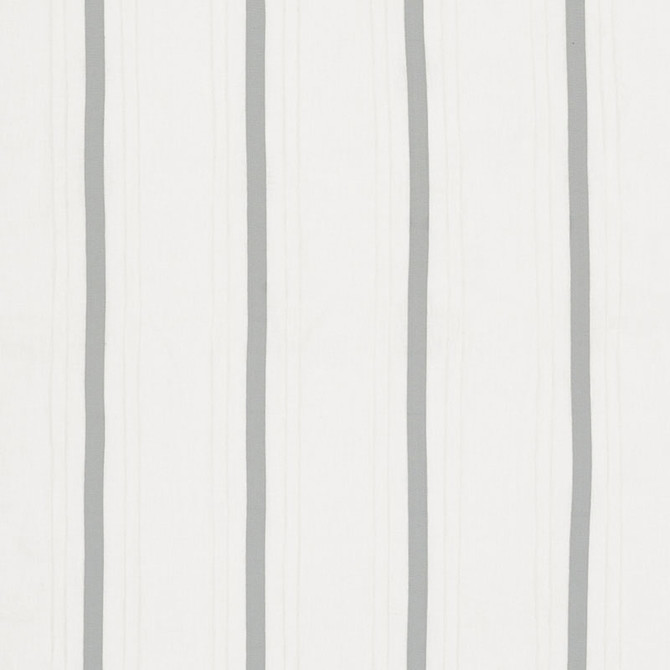 Schumacher Fabric Stripe Applique Sheer Grey 75761 NATURAL SHEERS LINEN 90% POLYESTER 10% INDIA </p><p>Repeat: Horizontal: 6 1/2" (17CM) and Vertical: 50.75 - My Fabric Connection -