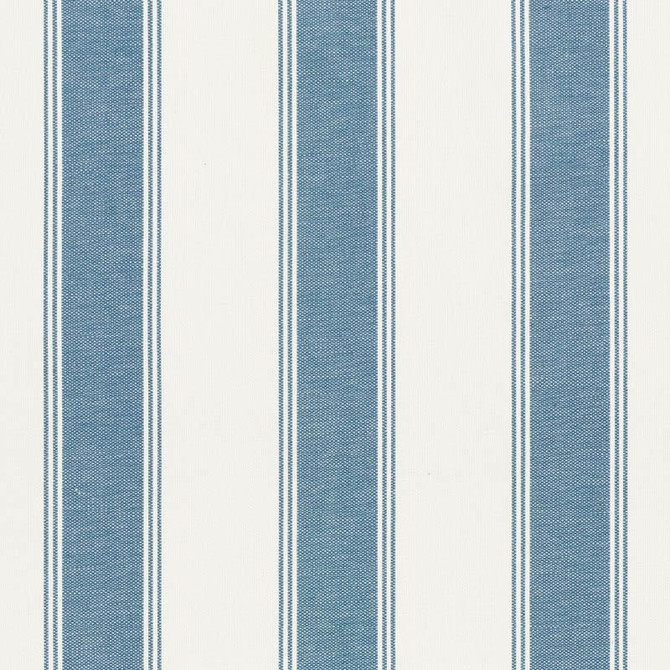 Schumacher Fabric Rafe Stripe Marine 75823 Veere Grenney 4.38" - My Fabric Connection -