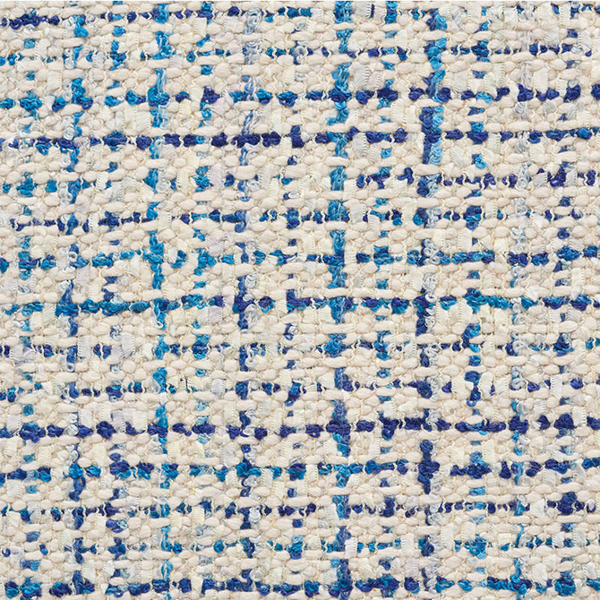 Schumacher Fabric Babe's Tweed Blue 54235 Textures-Ii 46% Viscose, 28% Silk, 18% Polyester, 8% Cotton - Horizontal: - and Vertical: - 54 - My Fabric Connection -