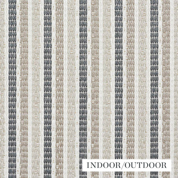 Schumacher Fabric Barbary Stripe Natural 76640 Indooroutdoor-Linen 78% Linen, 22% Acrylic - Horizontal: 3.5 and Vertical: 2.875 55 - My Fabric Connection -