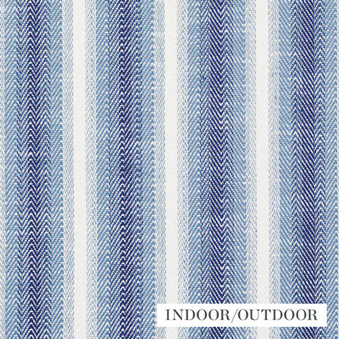 Schumacher Fabric Colada Stripe Blue 76660 Indooroutdoor-Linen 91% Linen, 9% Acrylic Martindale 14,000 Horizontal: 13.875 and Vertical: - 55.75 - My Fabric Connection -
