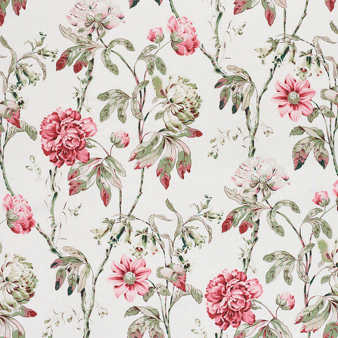 Schumacher Fabric Daydream Fuchsia 178142 SCHUMACHER CLASSICS See Sample THAILAND - </p><p>Repeat: Horizontal: 35 1/2" (90CM) and Vertical: 37 1/4" (95CM) 53 3/4" (137CM) - My Fabric Connection -