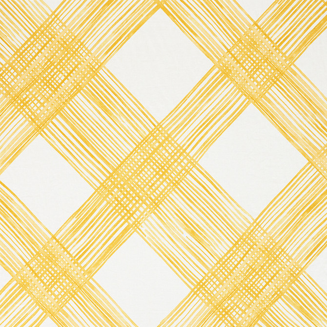 Schumacher Fabric Traverse Yellow 177952 PORTER TELEO See Sample ITALY MEDIUM DUTY </p><p>Repeat: Horizontal: 51 1/2" (131CM) and Vertical: 53 3/4" (137CM) 54 1/4" (138CM) - My Fabric Connection -