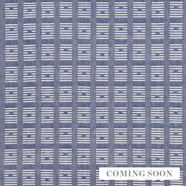 Schumacher Fabric Tiasquam Weave Navy 75660 Caroline-Z-Hurley 100% Cotton Martindale 14,000 Horizontal: 8.75 and Vertical: 3.5 55.75 - My Fabric Connection -