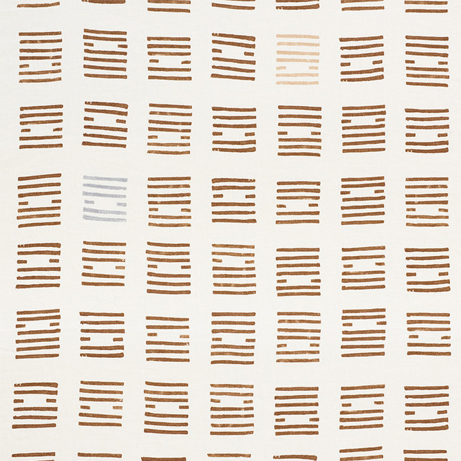 Schumacher Fabric Tiasquam Teak 177883 CAROLINE Z HURLEY See Sample ITALY - </p><p>Repeat: Horizontal: 50 1/2" (128CM) and Vertical: 45 1/4" (115CM) 51 1/4" (130CM) - My Fabric Connection -