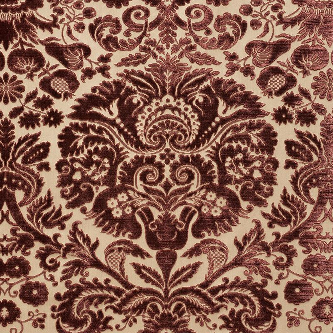 Schumacher Fabric Morimont Velvet Rosewood 74072 Cut & Patterned Velvets 27.0" - My Fabric Connection -