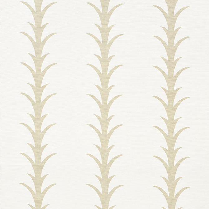Schumacher Fabric Acanthus Stripe Sand 177630 Celerie Kemble 10.75" - My Fabric Connection -