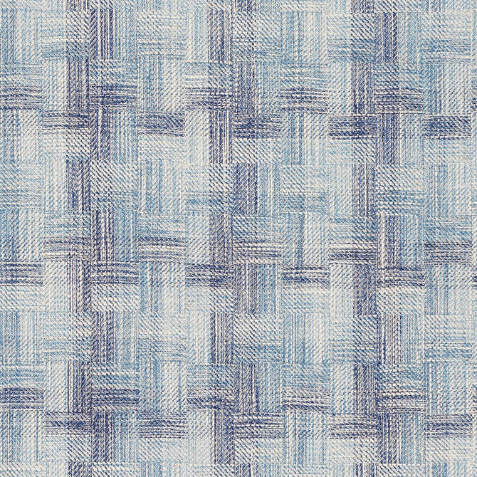 Schumacher Fabric Boro Plaid Indigo 73740 FOLK ART POLYESTER 64% COTTON 18% INDIA WYZENBEEK 15,000 </p><p>Repeat: Horizontal: 6 1/2" (17CM) and Vertical: 6" (15CM) 55.5 - My Fabric Connection -