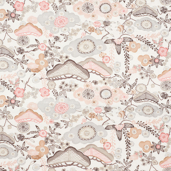 Schumacher Fabric Yume Blush 177012 MINGEI See Sample UNITED STATES OF AMERICA - </p><p>Repeat: Horizontal: 27" (69CM) and Vertical: 16" (41CM) 53 3/4" (136CM) - My Fabric Connection -