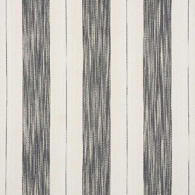 Schumacher Fabric Arroyo Stripe Charcoal 73312 Au Naturel 9.0" - My Fabric Connection -