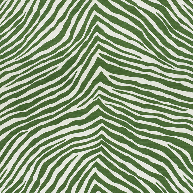 Schumacher Fabric Iconic Zebra Green 177441 Happy-Together 52% Linen, 48% Cotton - Horizontal: 27 and Vertical: 22 54.5 - My Fabric Connection -