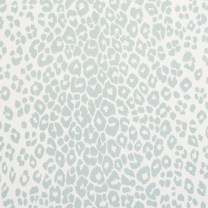 Schumacher Fabric Iconic Leopard Indoor/Outdoor Sky 177320 Indooroutdoor-Ii-Prints-Wovens 100% Polyester Martindale 80,000 Horizontal: 27.25 and Vertical: 26.25 54.5 - My Fabric Connection -