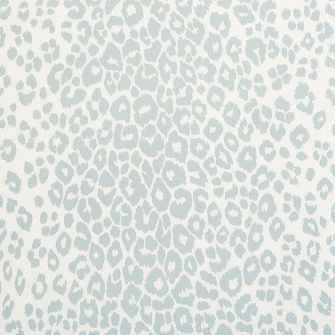Schumacher Fabric Iconic Leopard Indoor/Outdoor Sky 177320 Indoor/Outdoor: Prints & Wovens 27.25" - My Fabric Connection -