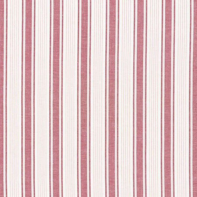 Schumacher Fabric Ojai Stripe Red 73004 Mark D. Sikes 2.75" - My Fabric Connection -