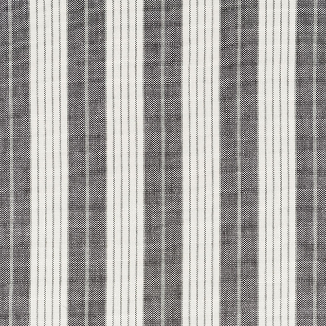 Schumacher Fabric Horst Stripe Blackwork 72601 VOGUE LIVING See Sample ITALY MEDIUM DUTY </p><p>Repeat: Horizontal: 4 1/4" (11CM) and Vertical: - 55" (140CM) - My Fabric Connection -