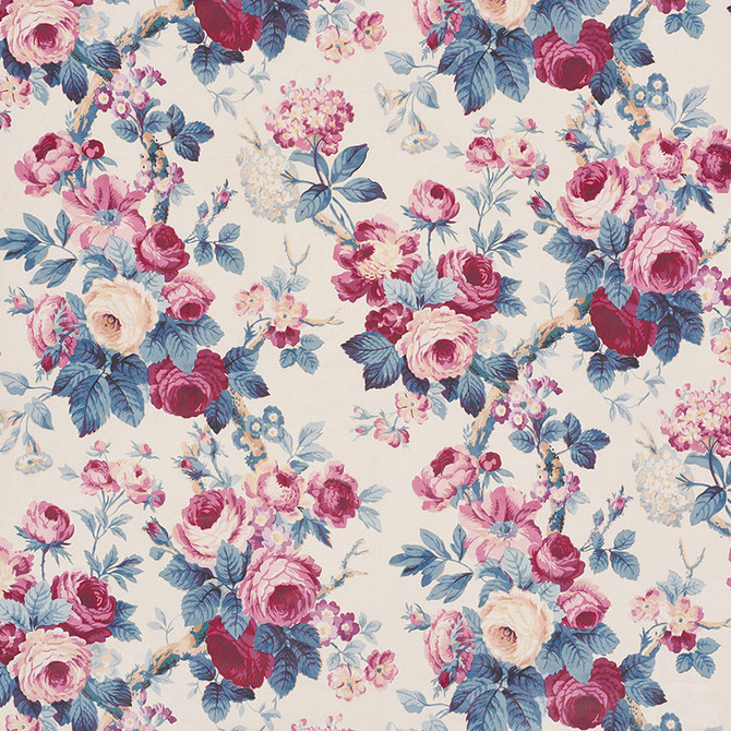 Schumacher Fabric Nancy Hamish 177202 VOGUE LIVING COTTON 100% FRANCE </p><p>Repeat: Horizontal: 25" (64CM) and Vertical: 41" (104CM) 52.5 - My Fabric Connection -