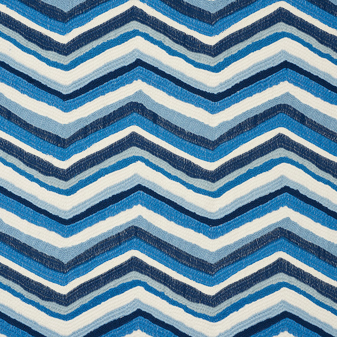 Schumacher Fabric Shasta Embroidery Blue 72471 Open-Sky 73% Cotton, 27% Polyester Martindale 50,000 Horizontal: 8.5 and Vertical: 7.5 52 - My Fabric Connection -