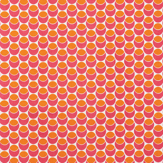 Schumacher Fabric Buds Pink & Orange 177153 PRINTS BY STUDIO BON COTTON 100% TURKEY </p><p>Repeat: Horizontal: 2 1/2" (6CM) and Vertical: 1 1/2" (4CM) 54 - My Fabric Connection -